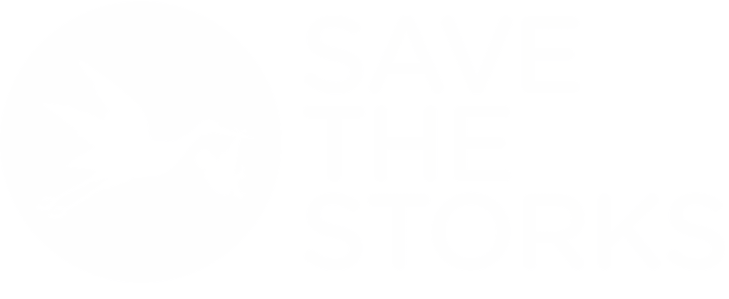 Save the Storks Logo in white
